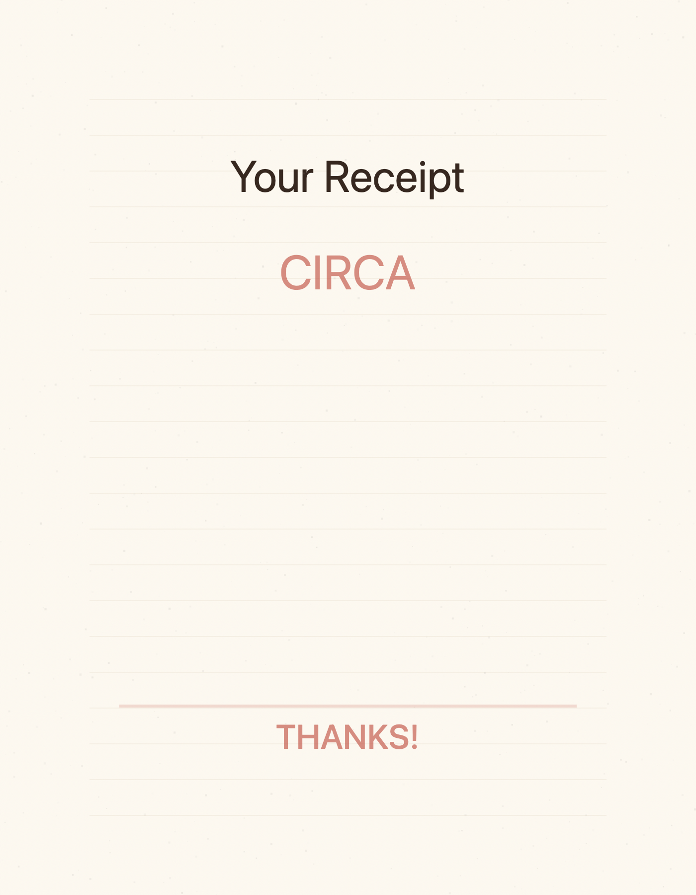 CIRCA receipt texture